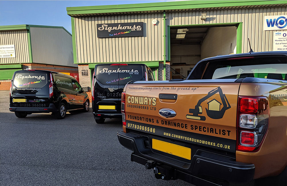 An image of Conways vehicle graphics.