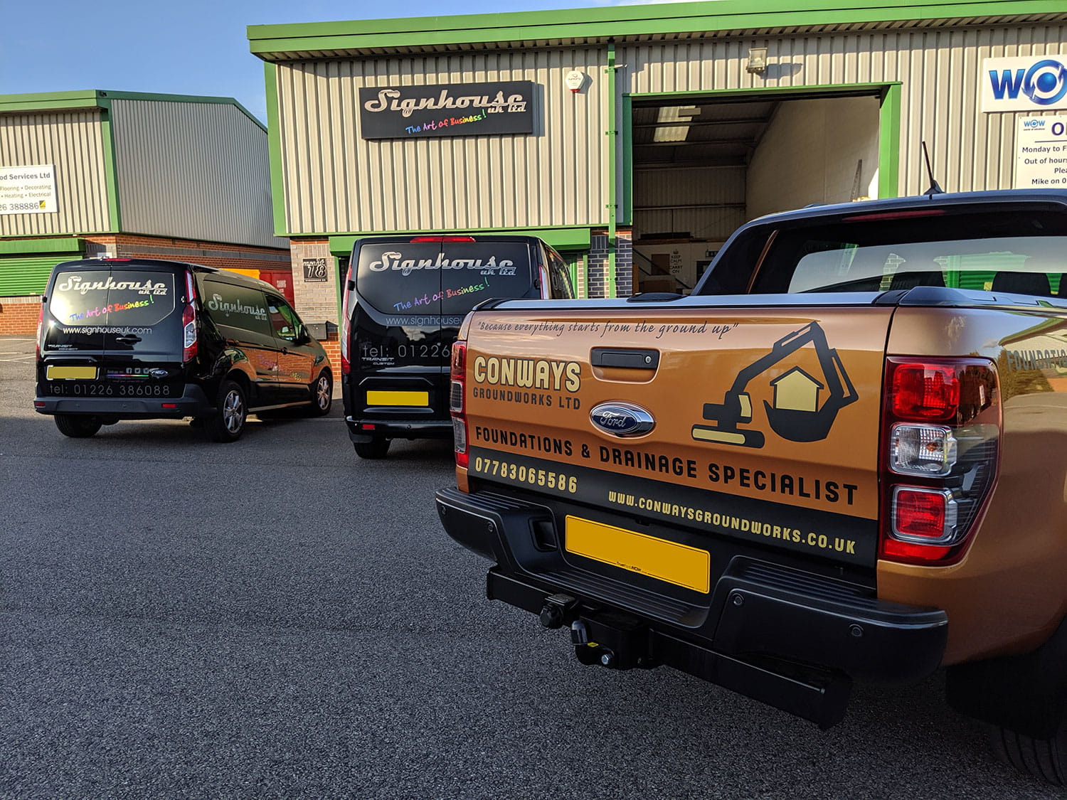 An image of van signwriting.